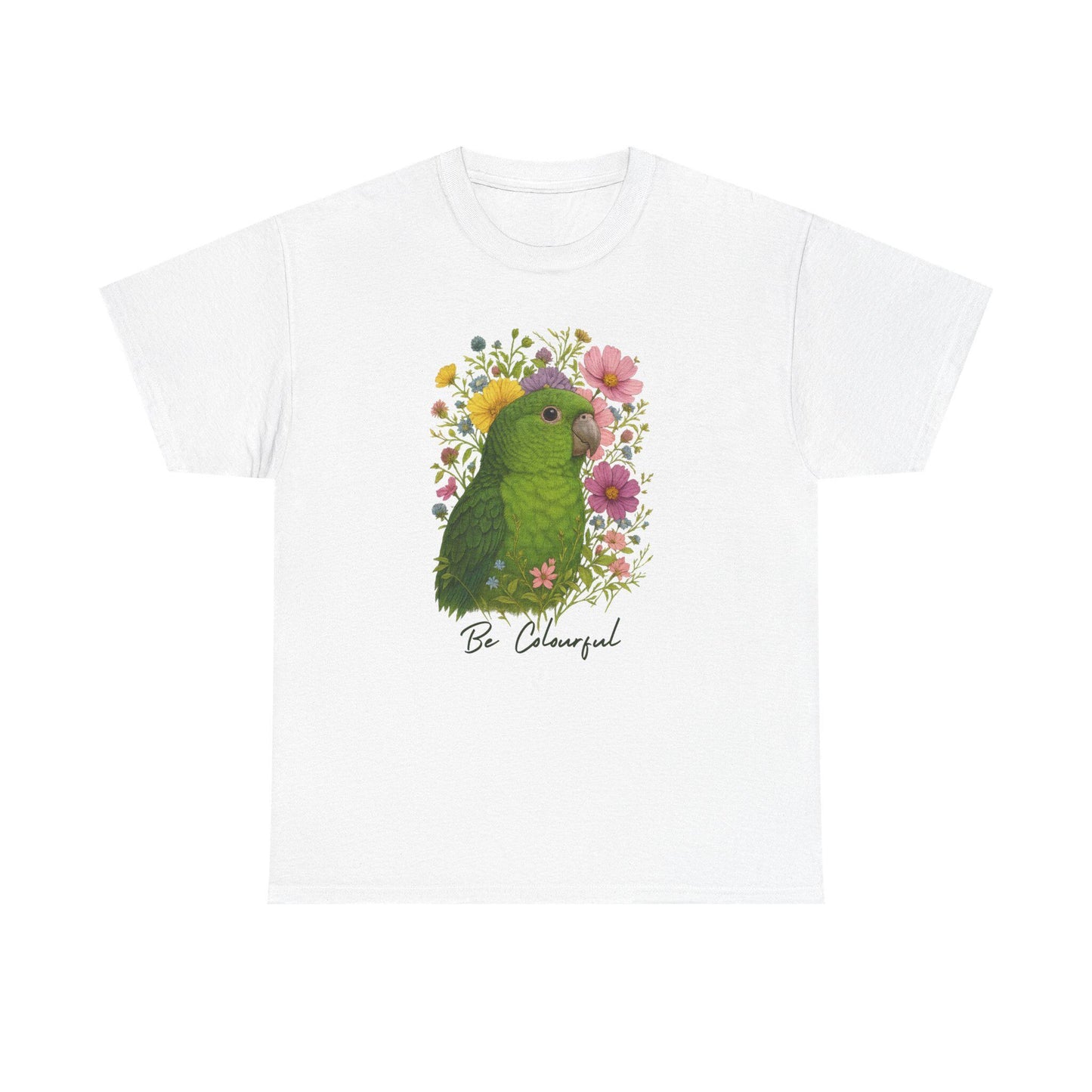 Linnie Bird T-Shirt - Be colourful, Unisex Graphic Tee, Bird Lover Gift, Colorful Nature Shirt, Casual Top