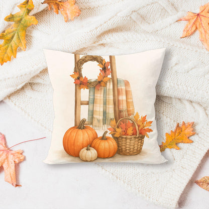Printable Autumn Wall Art Bundle – Cozy Fall Decor – Pumpkin Boots, Mug Stack, Mailbox and Ladder – JPEG & PNG – Instant Download