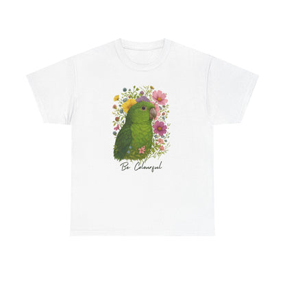 Linnie Bird T-Shirt - Be colourful, Unisex Graphic Tee, Bird Lover Gift, Colorful Nature Shirt, Casual Top