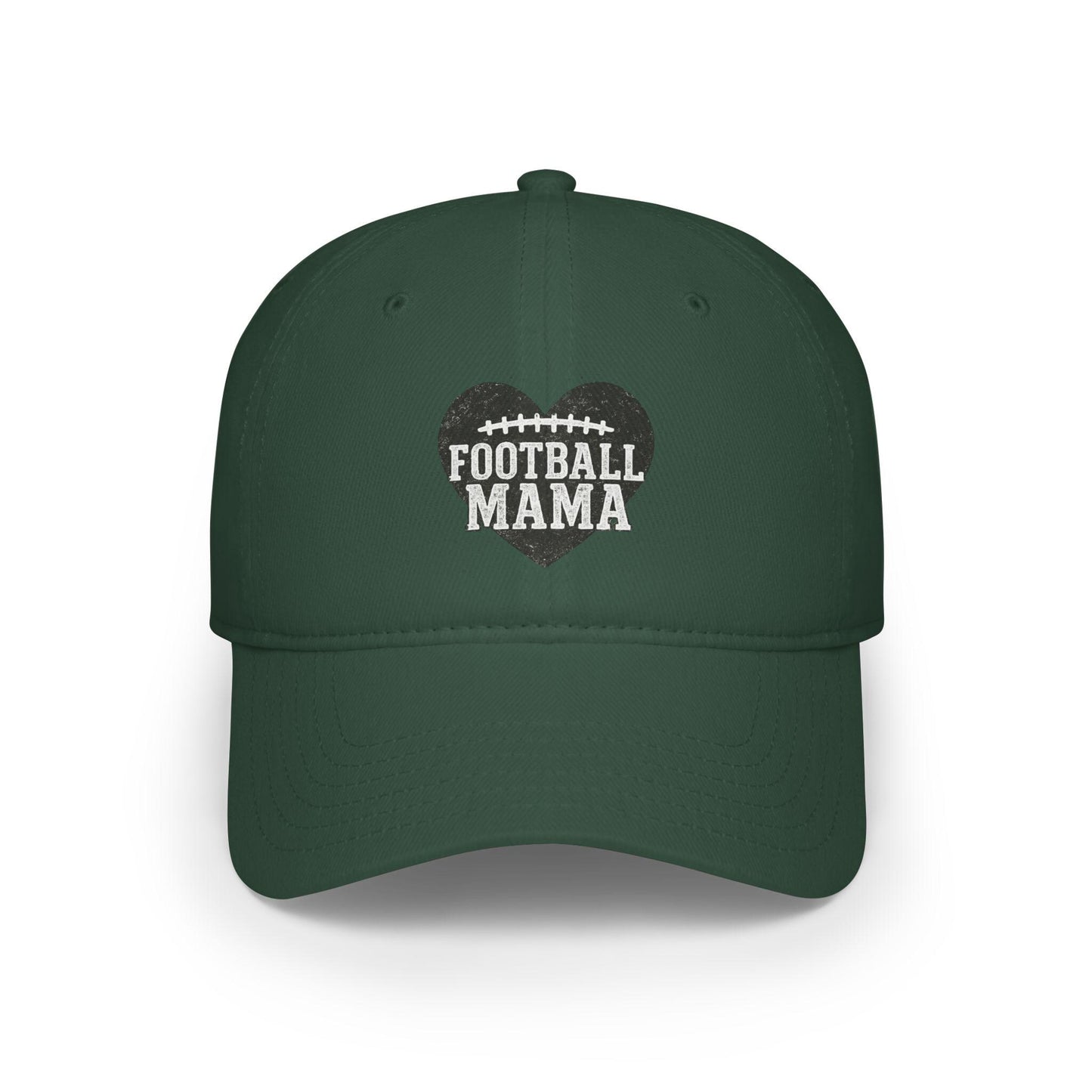 Football Mama Low Profile Baseball Cap, Sports Mom Hat, Team Parent Gift, Athletic Apparel, Game Day Gear