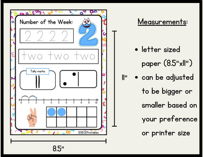 Counting Adventure: Number Recognition Worksheets for Early Learners - Printable Bundle