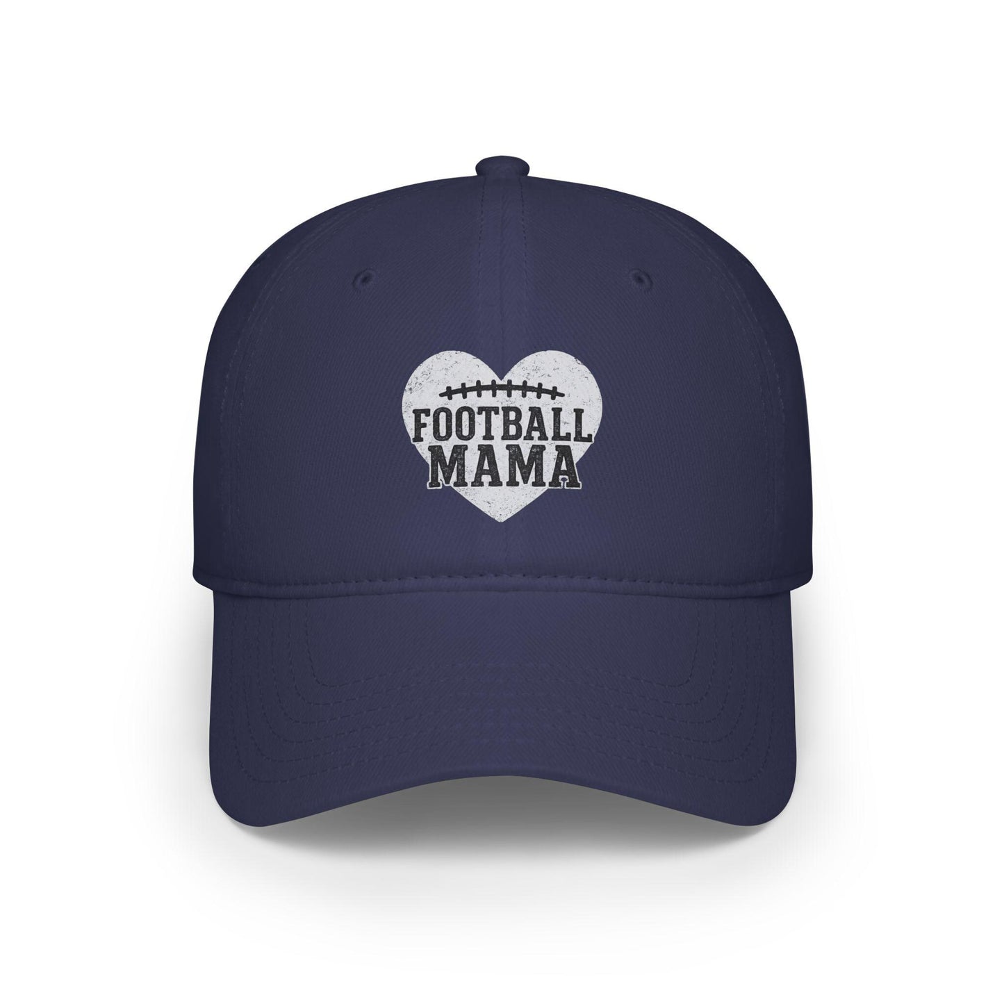 Football Mama Low Profile Baseball Cap, Sports Mom Hat, Team Parent Gift, Athletic Apparel, Game Day Gear