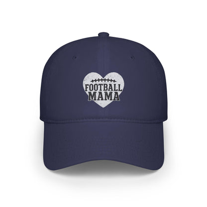 Football Mama Low Profile Baseball Cap, Sports Mom Hat, Team Parent Gift, Athletic Apparel, Game Day Gear