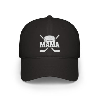 Mama Hockey Cap | Low Profile Baseball Cap | Supportive Gift for Hockey Moms | Sportswear | Outdoor Activities | Holiday Gifts
