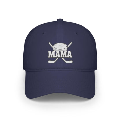 Mama Hockey Cap | Low Profile Baseball Cap | Supportive Gift for Hockey Moms | Sportswear | Outdoor Activities | Holiday Gifts