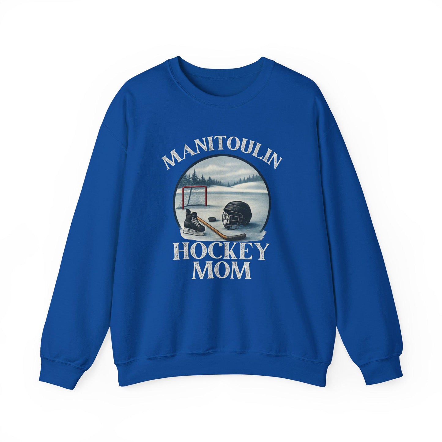 Manitoulin Hockey Supporter Crewneck Sweatshirt, Cozy Sweater for Sports Lovers, Gift for Hockey Moms, Unisex Apparel, Winter Fashion
