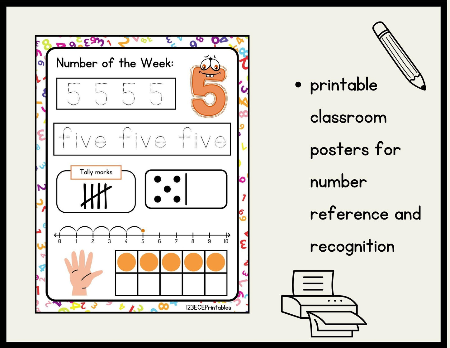Counting Adventure: Number Recognition Worksheets for Early Learners - Printable Bundle