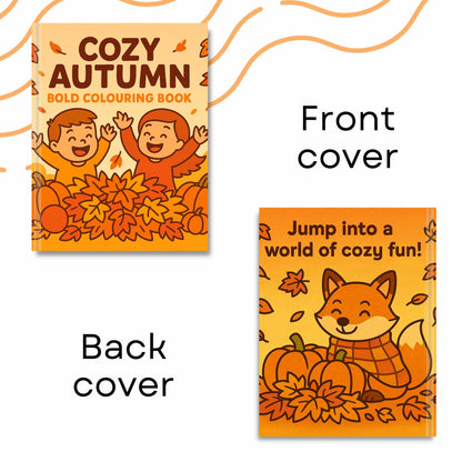 Vibrant Autumn Vibes Coloring Book - Get Cozy and Color Away