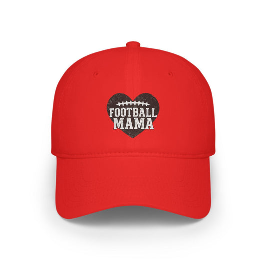 Football Mama Low Profile Baseball Cap, Sports Mom Hat, Team Parent Gift, Athletic Apparel, Game Day Gear