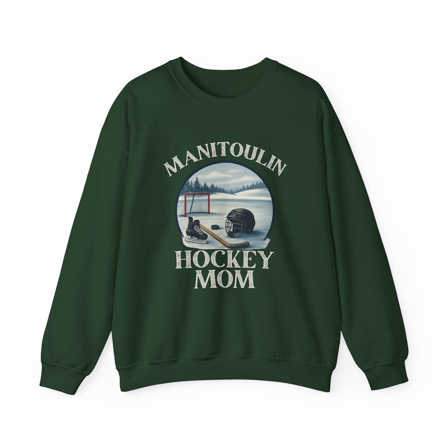 Manitoulin Hockey Supporter Crewneck Sweatshirt, Cozy Sweater for Sports Lovers, Gift for Hockey Moms, Unisex Apparel, Winter Fashion