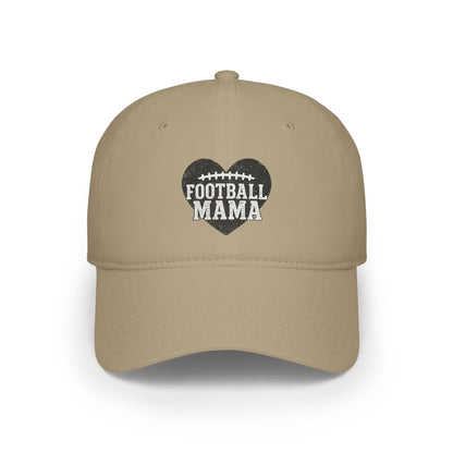 Football Mama Low Profile Baseball Cap, Sports Mom Hat, Team Parent Gift, Athletic Apparel, Game Day Gear