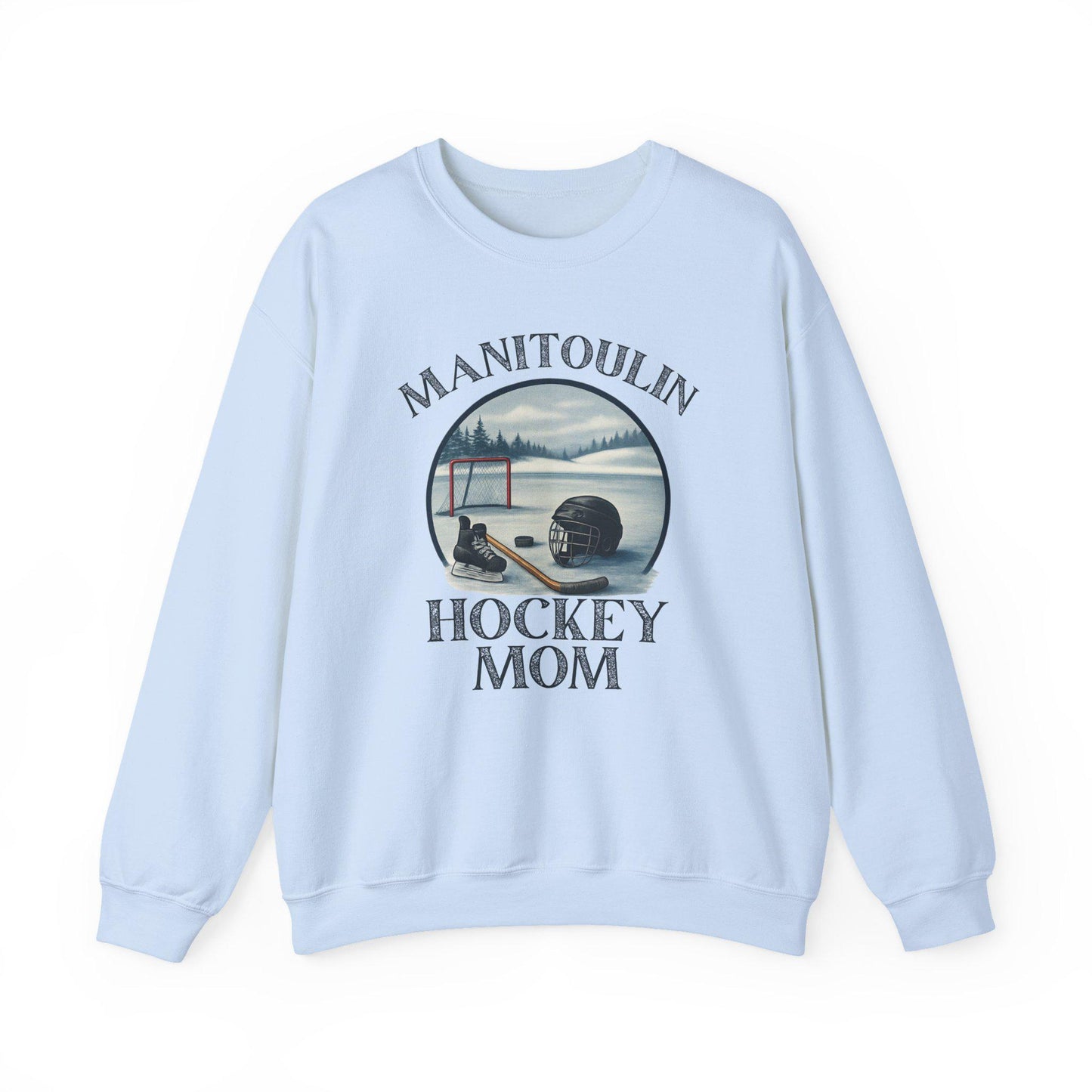 Manitoulin Hockey Supporter Crewneck Sweatshirt, Cozy Sweater for Sports Lovers, Gift for Hockey Moms, Unisex Apparel, Winter Fashion