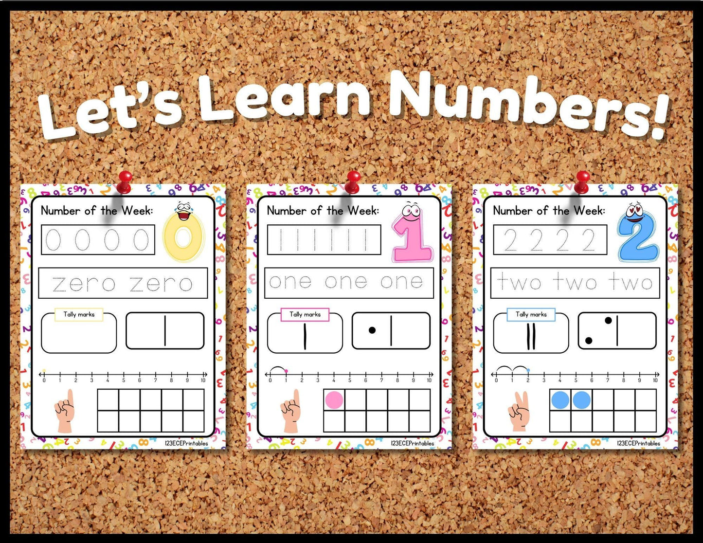 Counting Adventure: Number Recognition Worksheets for Early Learners - Printable Bundle