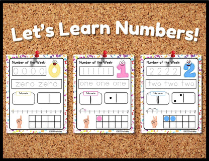 Counting Adventure: Number Recognition Worksheets for Early Learners - Printable Bundle