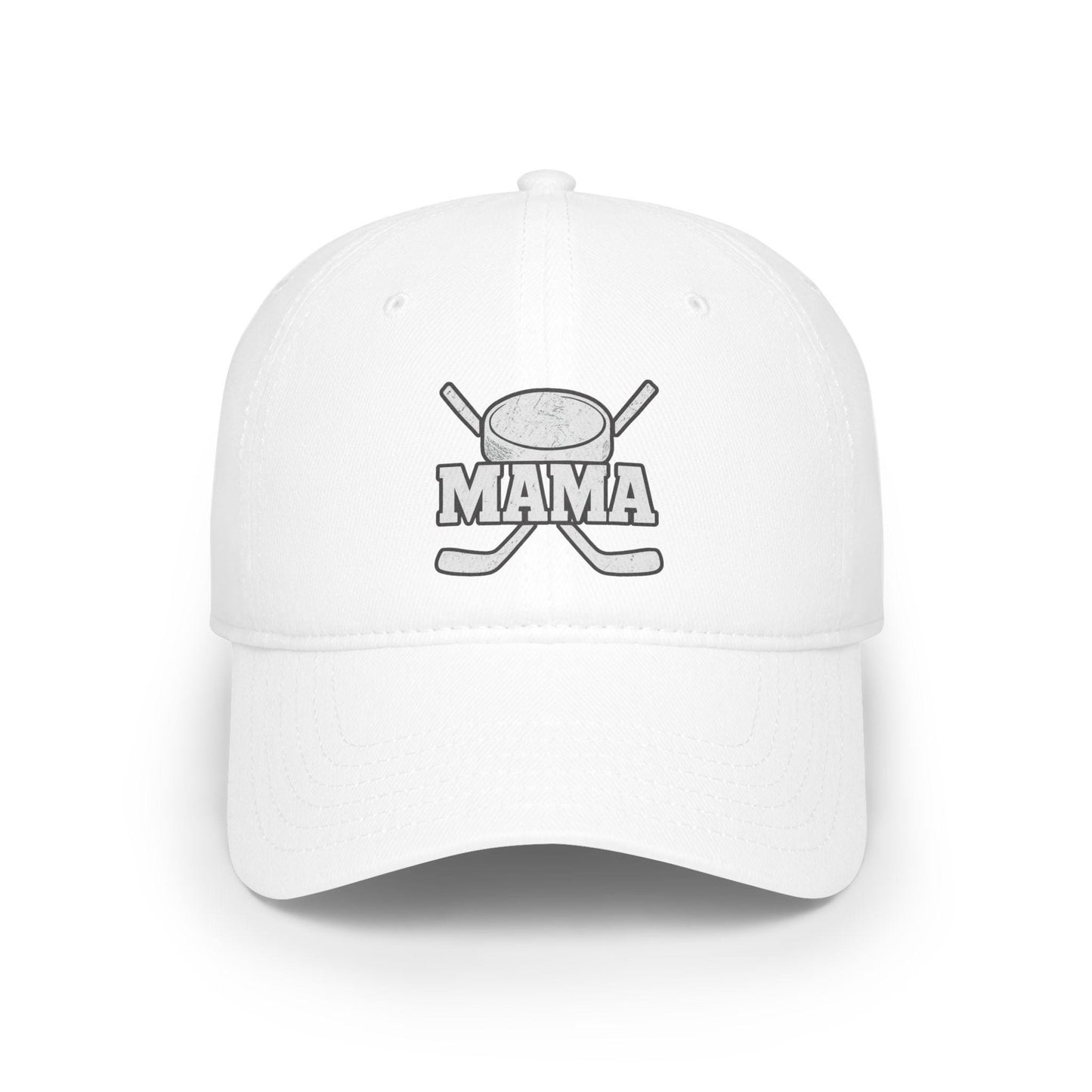 Mama Hockey Cap | Low Profile Baseball Cap | Supportive Gift for Hockey Moms | Sportswear | Outdoor Activities | Holiday Gifts