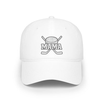 Mama Hockey Cap | Low Profile Baseball Cap | Supportive Gift for Hockey Moms | Sportswear | Outdoor Activities | Holiday Gifts