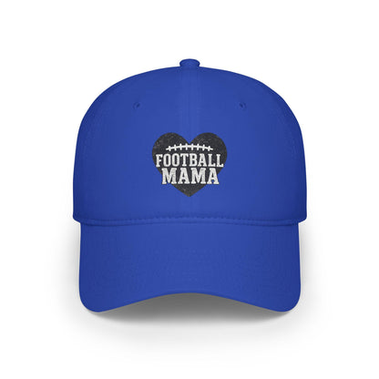 Football Mama Low Profile Baseball Cap, Sports Mom Hat, Team Parent Gift, Athletic Apparel, Game Day Gear