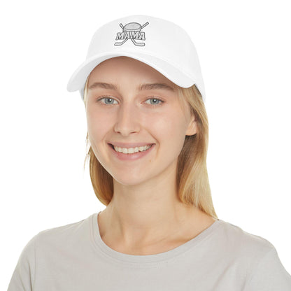 Mama Hockey Cap | Low Profile Baseball Cap | Supportive Gift for Hockey Moms | Sportswear | Outdoor Activities | Holiday Gifts