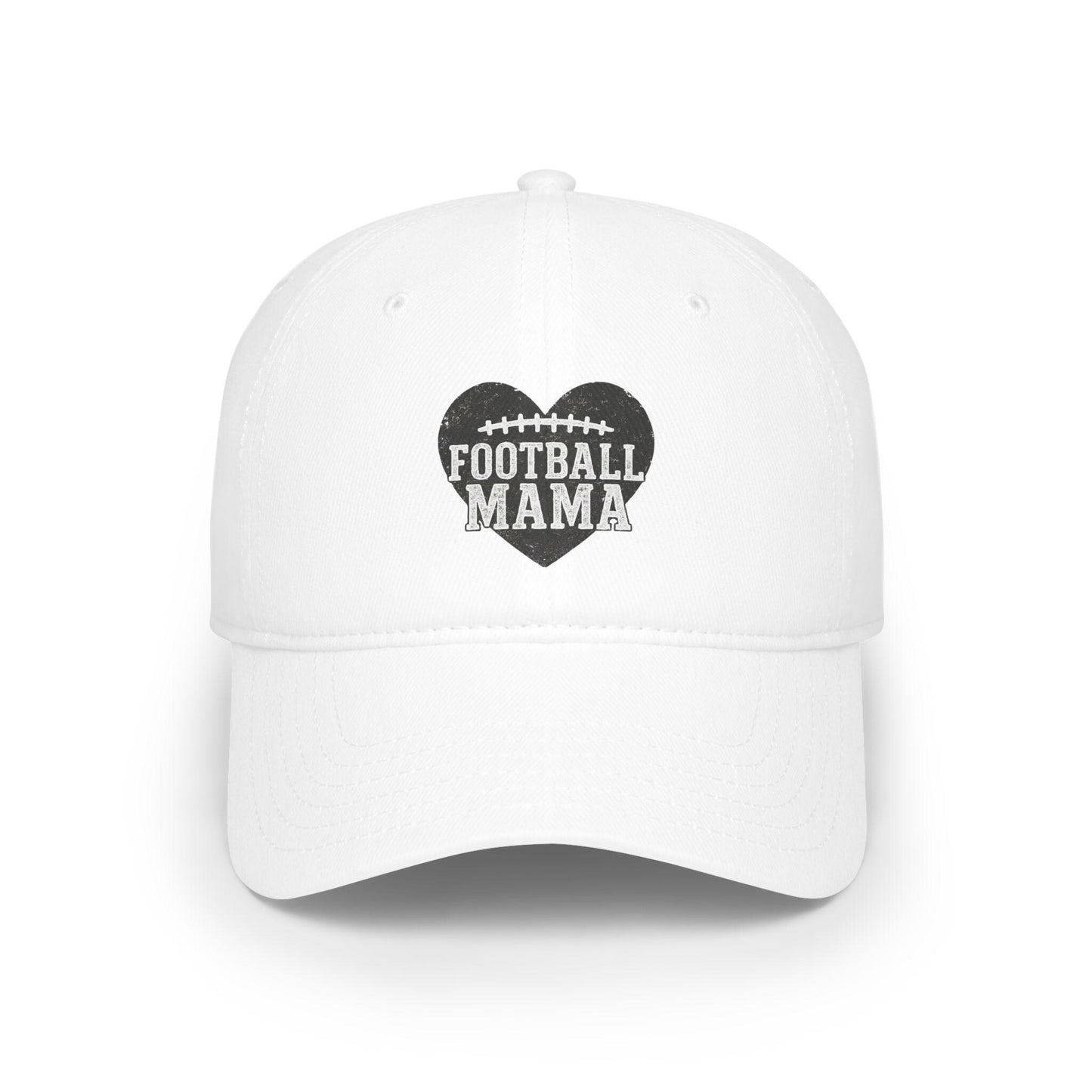 Football Mama Low Profile Baseball Cap, Sports Mom Hat, Team Parent Gift, Athletic Apparel, Game Day Gear
