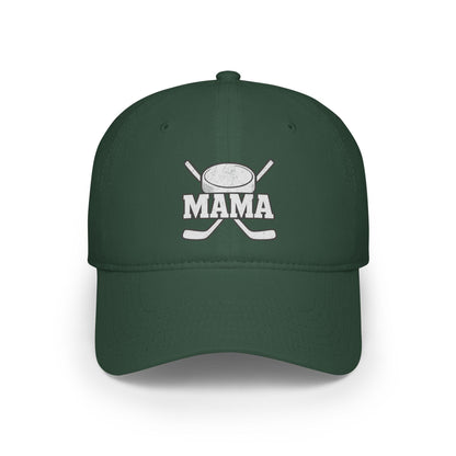 Mama Hockey Cap | Low Profile Baseball Cap | Supportive Gift for Hockey Moms | Sportswear | Outdoor Activities | Holiday Gifts