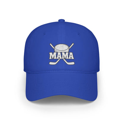 Mama Hockey Cap | Low Profile Baseball Cap | Supportive Gift for Hockey Moms | Sportswear | Outdoor Activities | Holiday Gifts