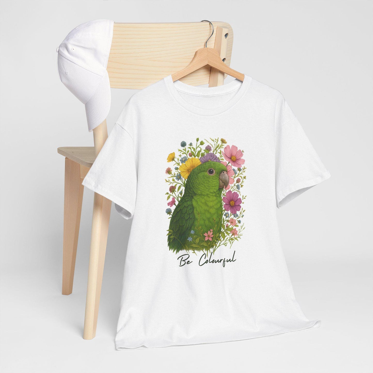 Linnie Bird T-Shirt - Be colourful, Unisex Graphic Tee, Bird Lover Gift, Colorful Nature Shirt, Casual Top