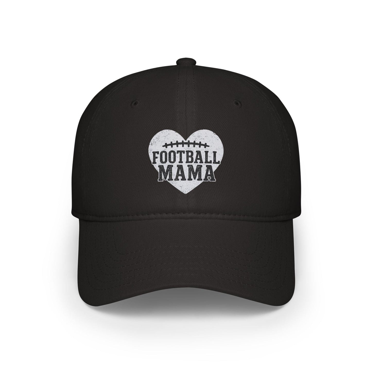 Football Mama Low Profile Baseball Cap, Sports Mom Hat, Team Parent Gift, Athletic Apparel, Game Day Gear