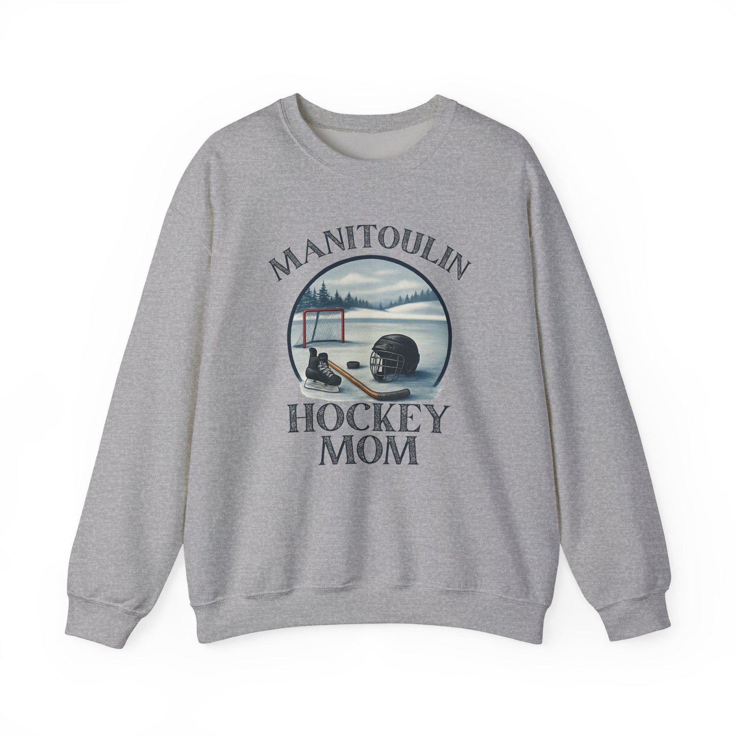 Manitoulin Hockey Supporter Crewneck Sweatshirt, Cozy Sweater for Sports Lovers, Gift for Hockey Moms, Unisex Apparel, Winter Fashion